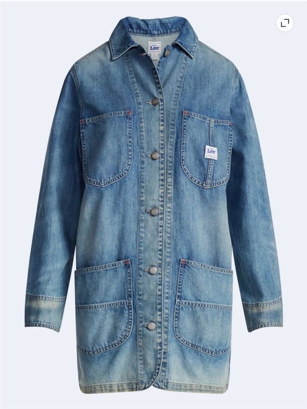NWT Lee Women's Denim Utility Jean Jacket- size L